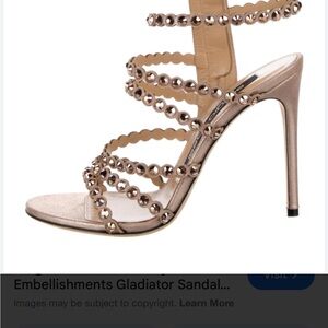 Chic Embellished Strappy Heels